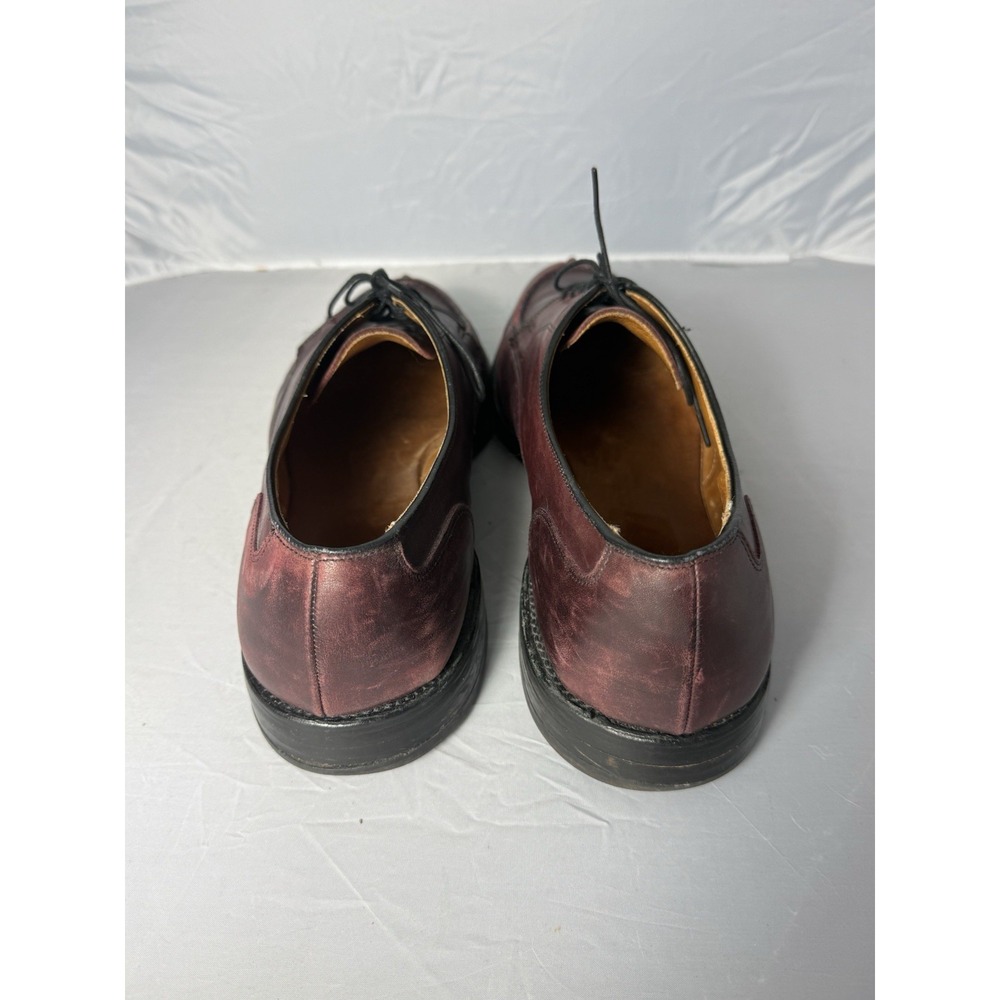Allen Edmonds Bradley Burgundy Leather Derby Dress Shoes Round Toe 15 D Men's - Picture 3 of 10